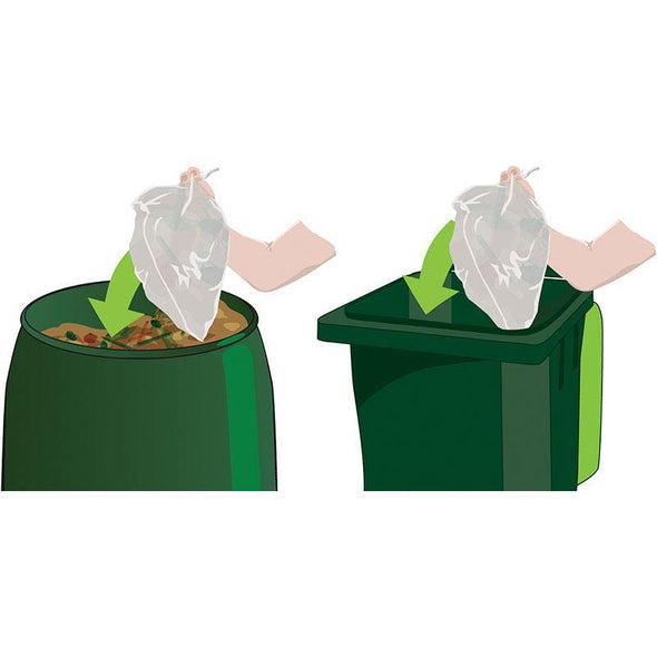 Compostable Bags 9L (Slim)- 80 bags - Composting Home